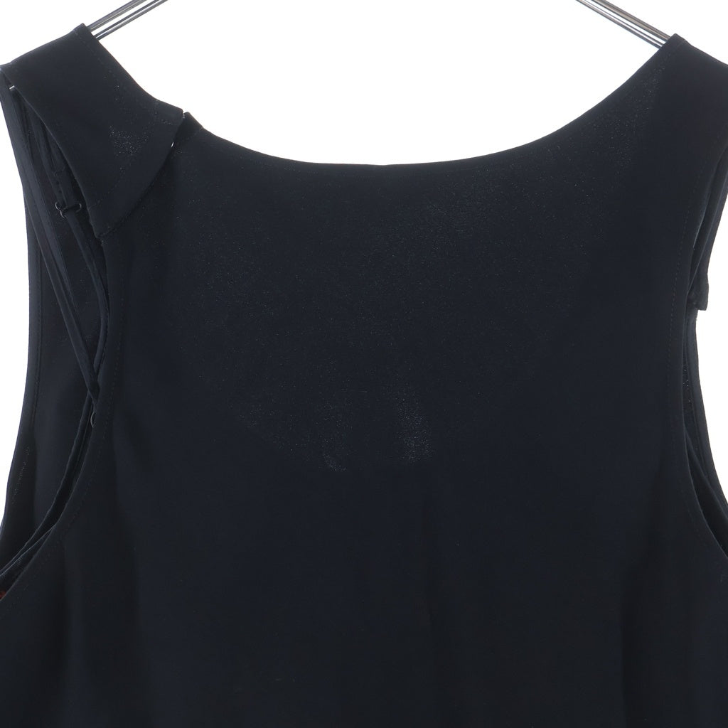 MM6 Maison Margiela(エムエムシックスメゾンマルジェラ) 16SS スパンコールレイヤードキャミロングワンピース ブラック×レッド S52CT0103 レディース