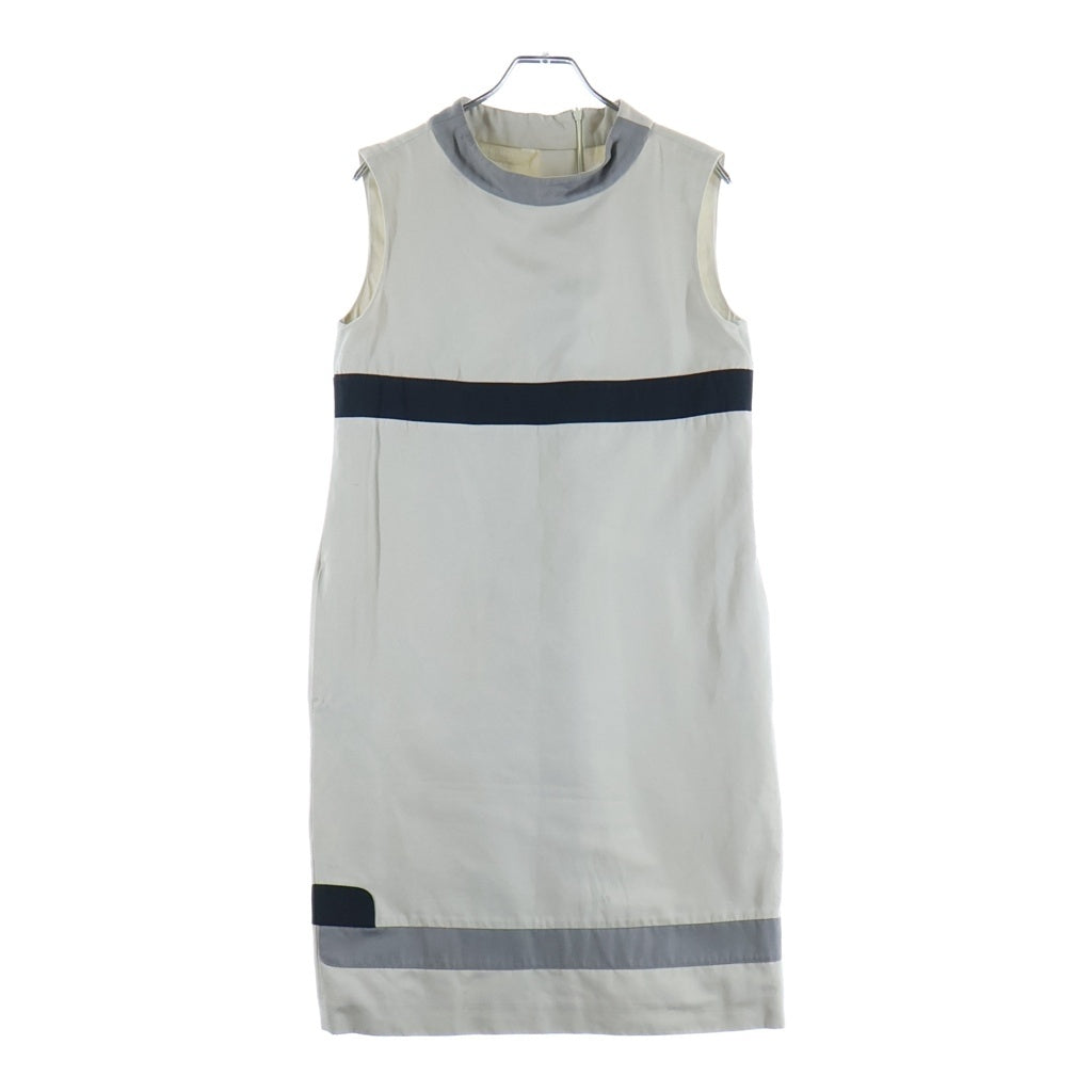 S MAX MARA(エス マックスマーラ) ノースリーブワンピース グレー コットン×ポリエステル 92260389 レディース