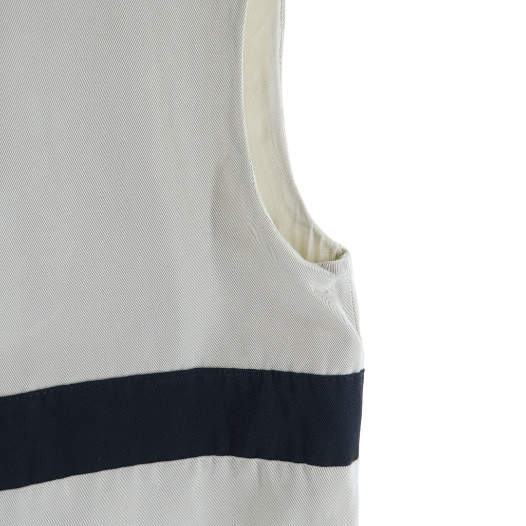 S MAX MARA(エス マックスマーラ) ノースリーブワンピース グレー コットン×ポリエステル 92260389 レディース
