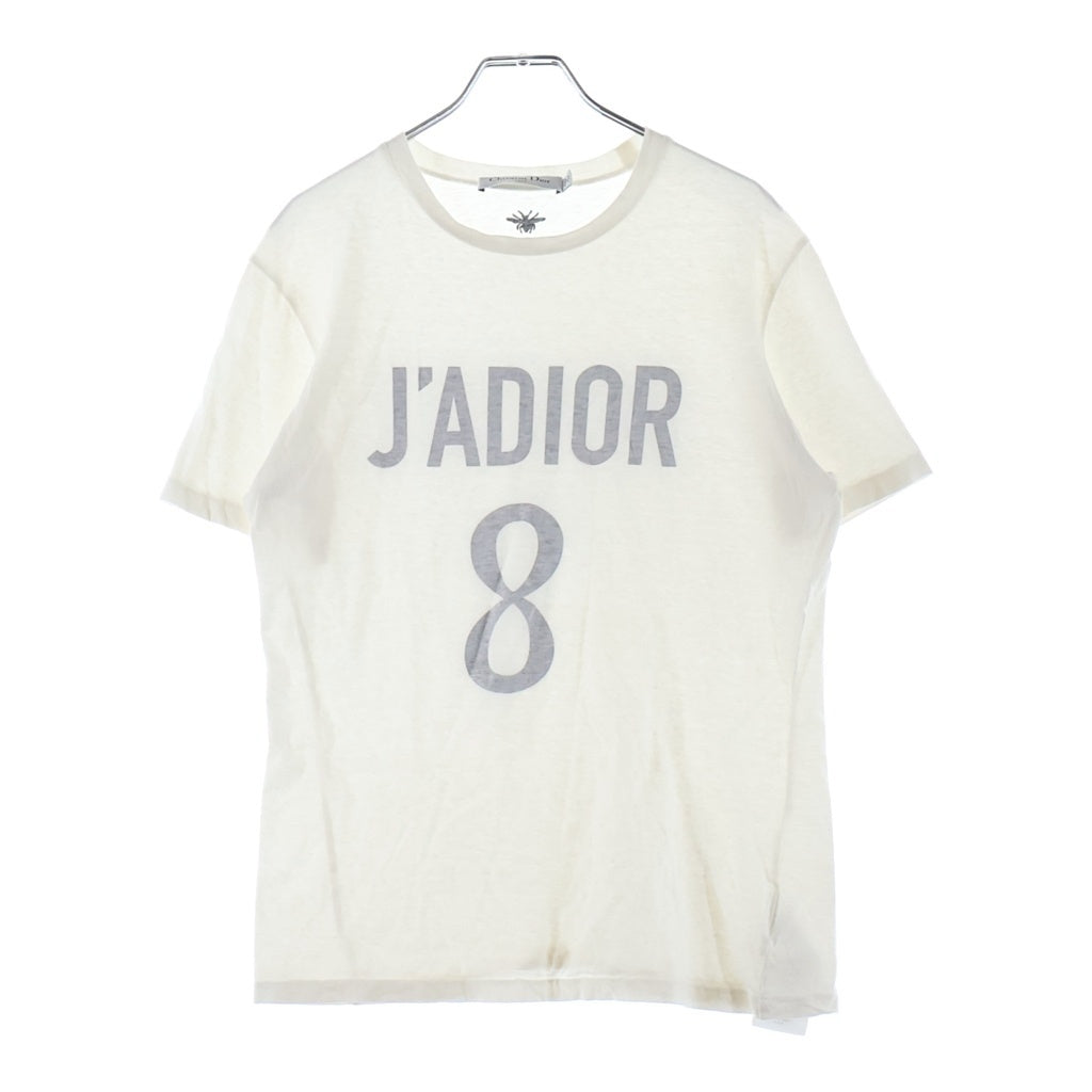 Christian Dior(クリスチャンディオール) 2022 コットン J'ADIOR 8 ロゴ 半袖Tシャツ カットソー ホワイト 213T03TC00 レディース