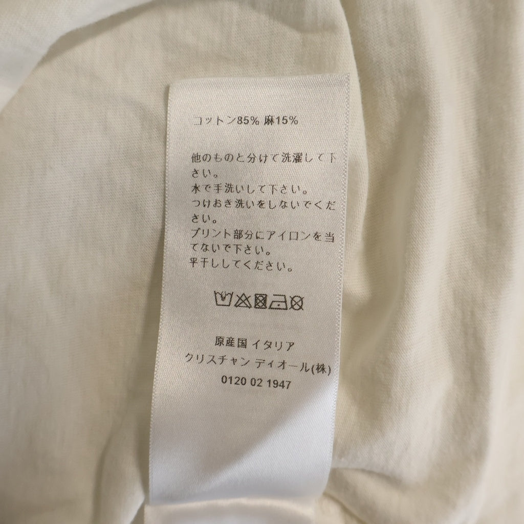 Christian Dior(クリスチャンディオール) 2022 コットン J'ADIOR 8 ロゴ 半袖Tシャツ カットソー ホワイト 213T03TC00 レディース
