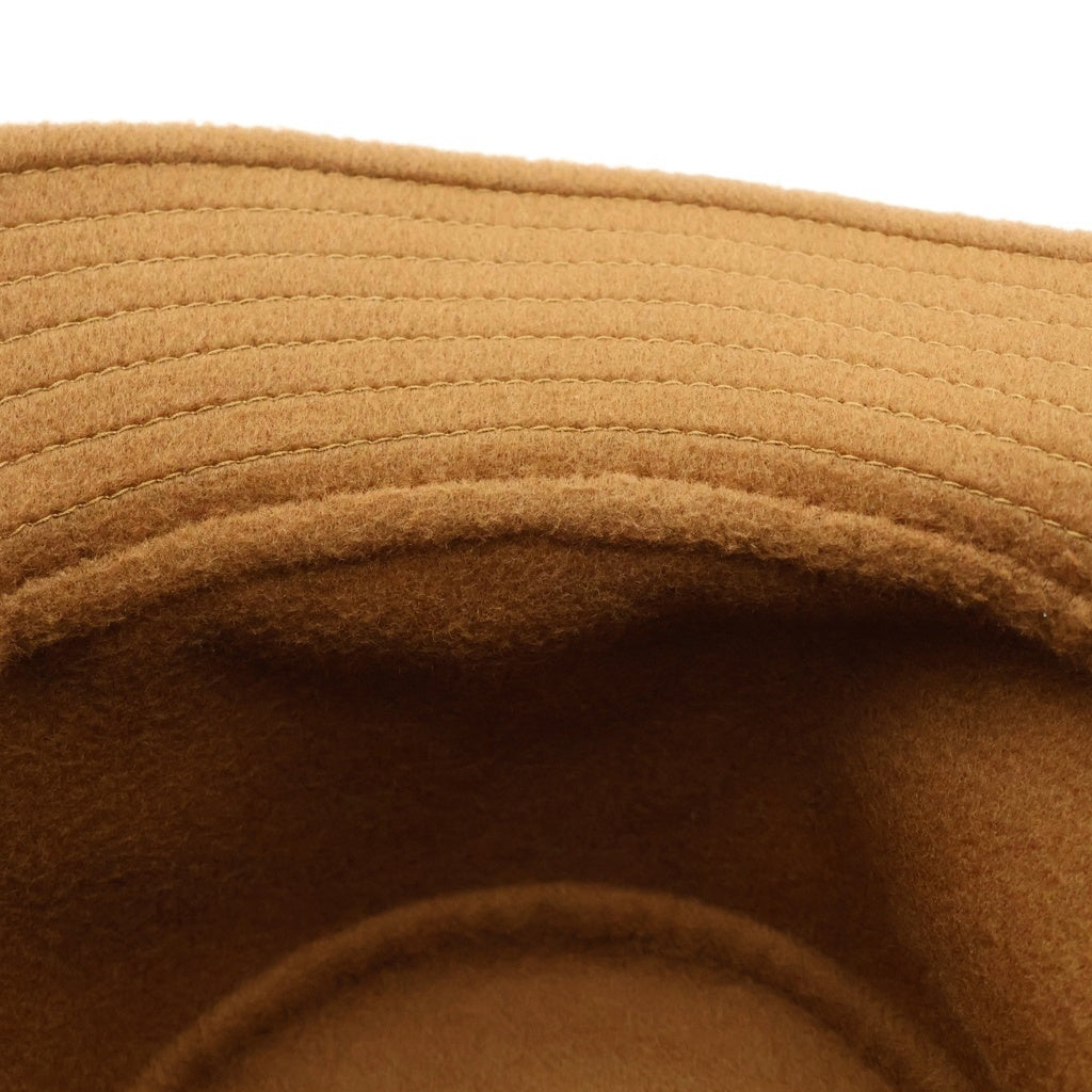 LOUIS VUITTON(ルイヴィトン) モノグラム ボブ キャリーオン ハット ウール バケットハット ブラウン #S M77294