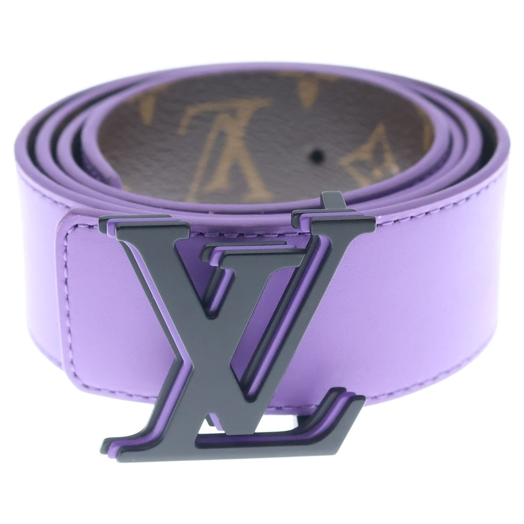 LOUIS VUITTON(ルイヴィトン) モノグラム オプティック サンチュール リバーシブル ベルト PVC×レザー ブラウン×パープル M0575 レディース