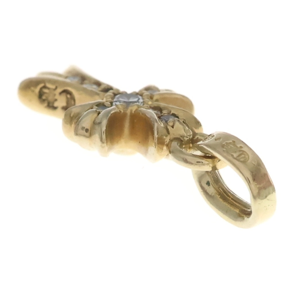 CHROME HEARTS(クロムハーツ) 22K CRS BBYFAT P/DIA ベイビーファットクロス PAVEダイヤ ペンダントトップ ゴールド BCA035