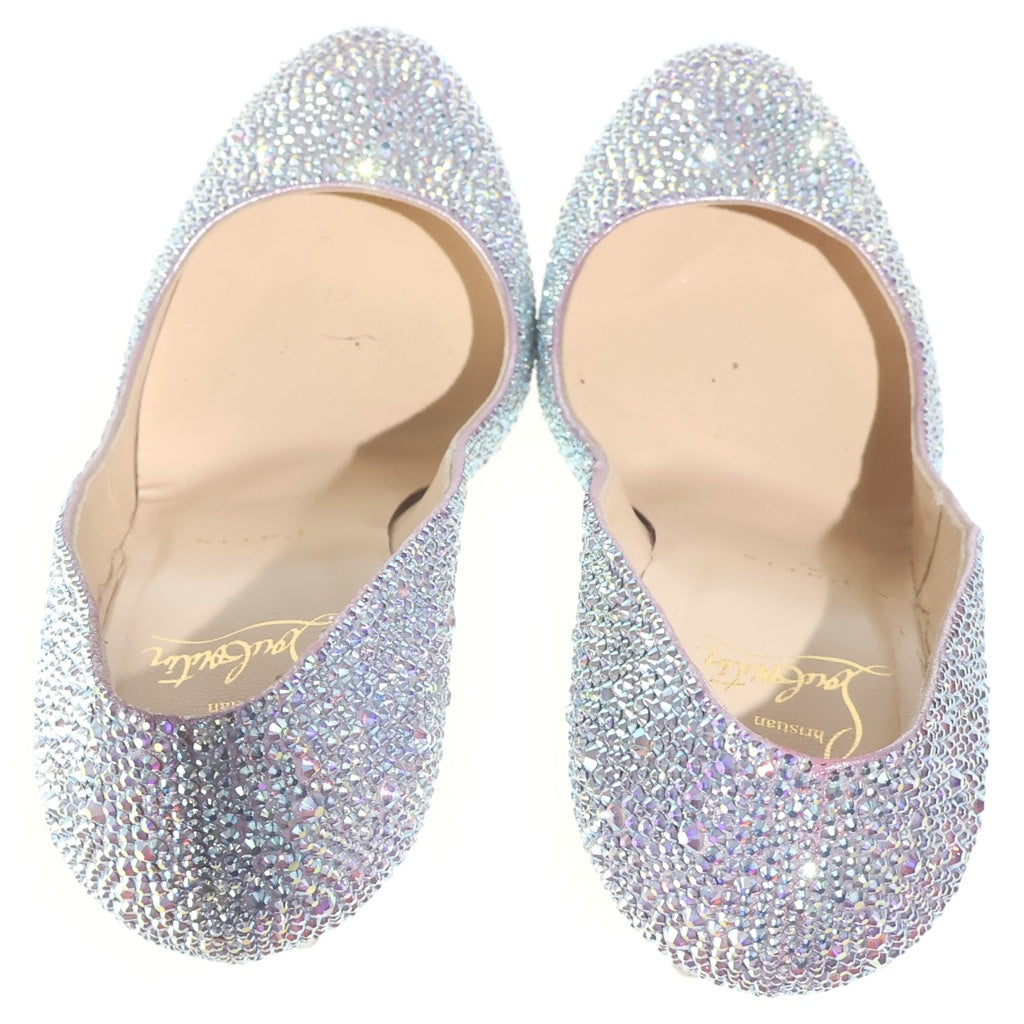 CHRISTIAN LOUBOUTIN(クリスチャンルブタン) ラインストーン ハイヒールパンプス シルバー レディース