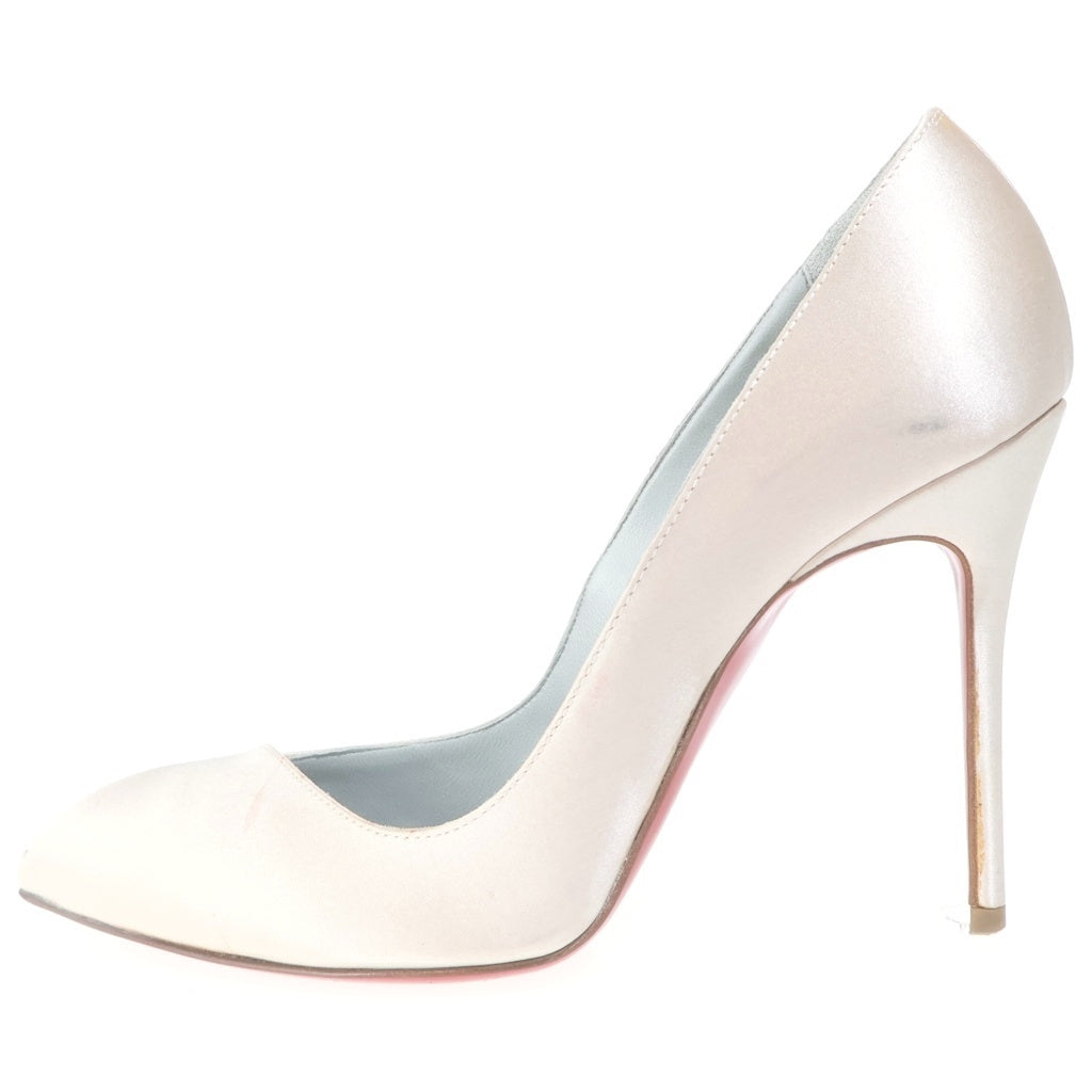 CHRISTIAN LOUBOUTIN(クリスチャンルブタン) サテン ハイヒールパンプス ライトピンク レディース