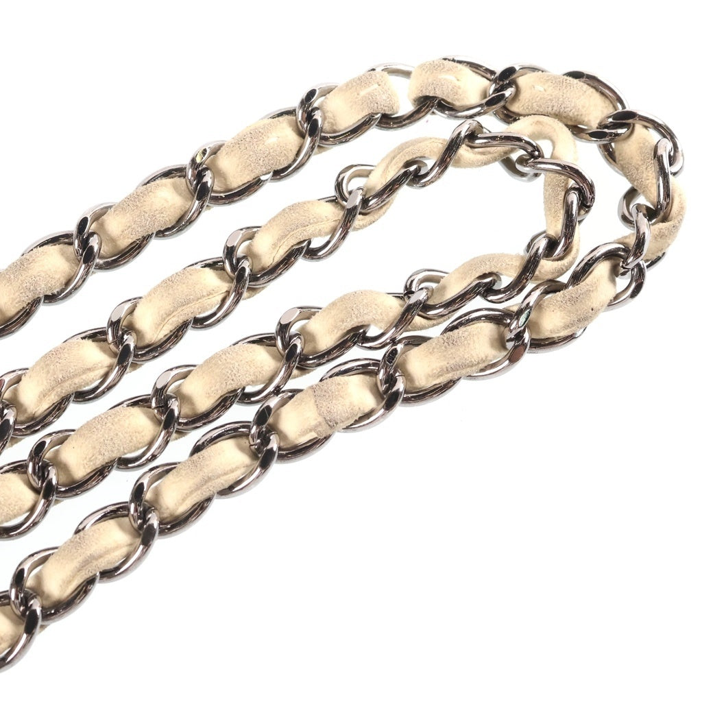 CHANEL(シャネル) 8番台 ラビットファー チェーンショルダーバッグ ブラウン シルバー金具 レディース