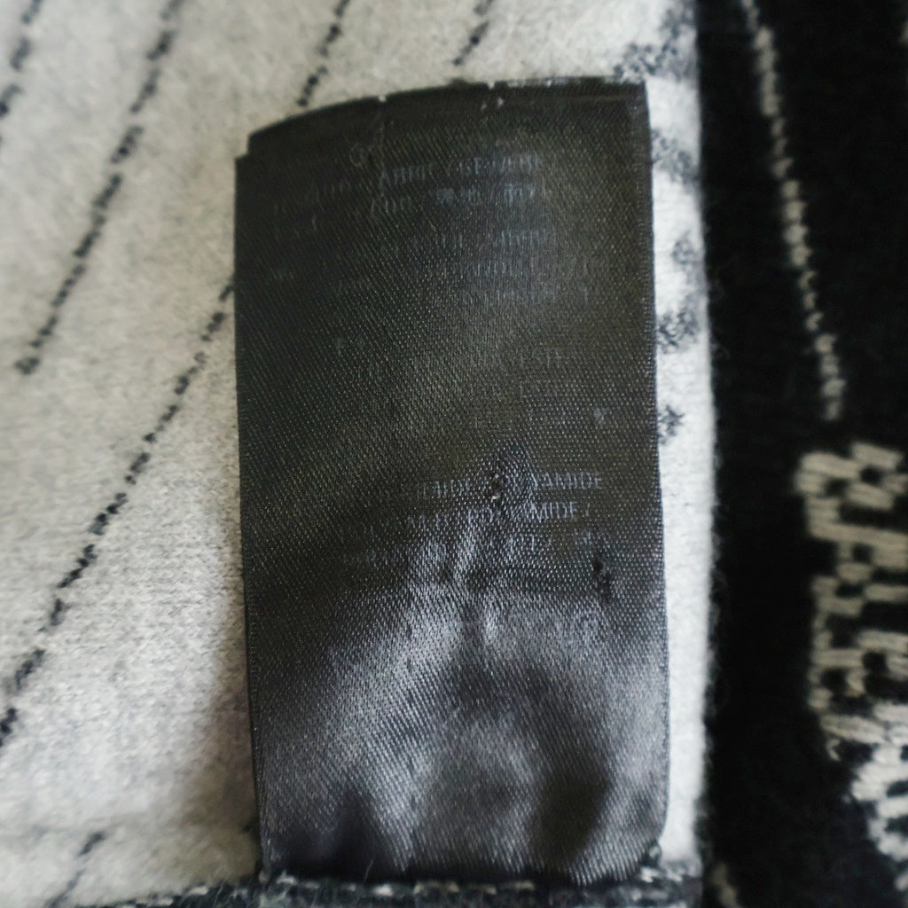 BALENCIAGA(バレンシアガ) 18AW オールオーバー ロゴ ジャガード クルーネック ウール 長袖ニット セーター ブラック 555381