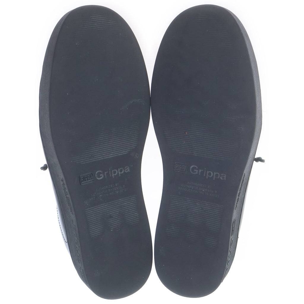 foot the coacher(フットザコーチャー) DOUBLE LACED ダブル レース ジップ レザー ローカットシューズ スニーカー ブラック