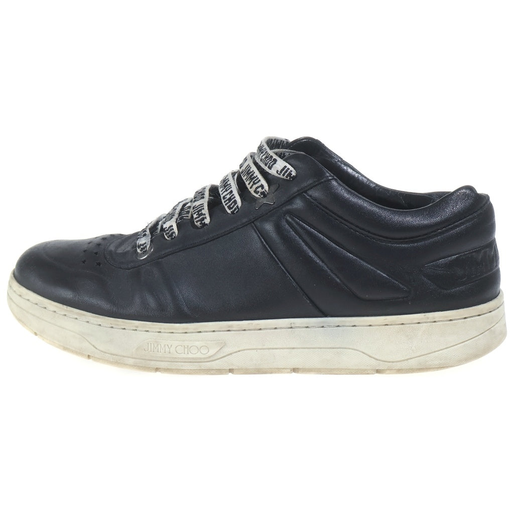 JIMMY CHOO(ジミーチュウ) ロゴシューレース ローカットスニーカー ブラック