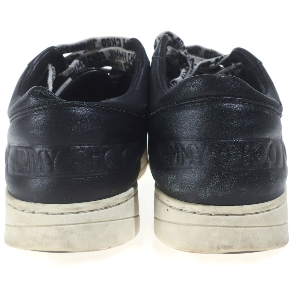 JIMMY CHOO(ジミーチュウ) ロゴシューレース ローカットスニーカー ブラック