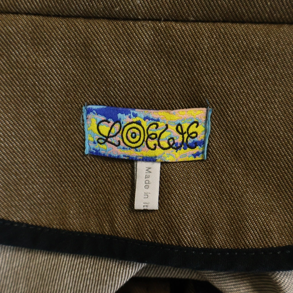 LOEWE(ロエベ) ツートンカラーデニムジャケット ライトジャケット インディゴブルー×カーキ