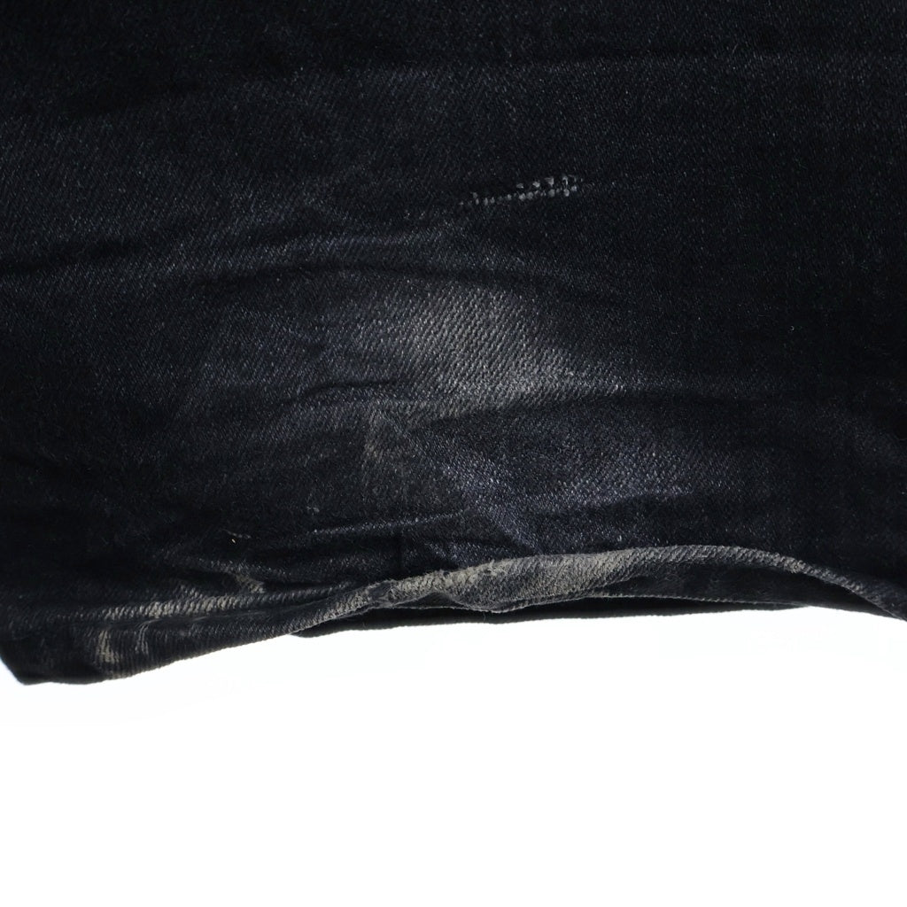 NEIGHBORHOOD(ネイバーフッド) 20SS UTILITY/C-PT ユーティリティ デニムパンツ ダメージジーンズ ブラック 背面バックル 201XBNH-PTM16