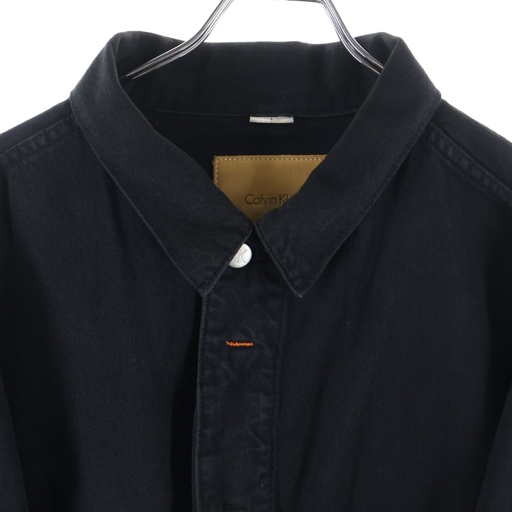 Calvin Klein(カルバンクライン) ARCHROMA TRUCKER アークロマ トラッカージャケット デニム ブラック 40133MA