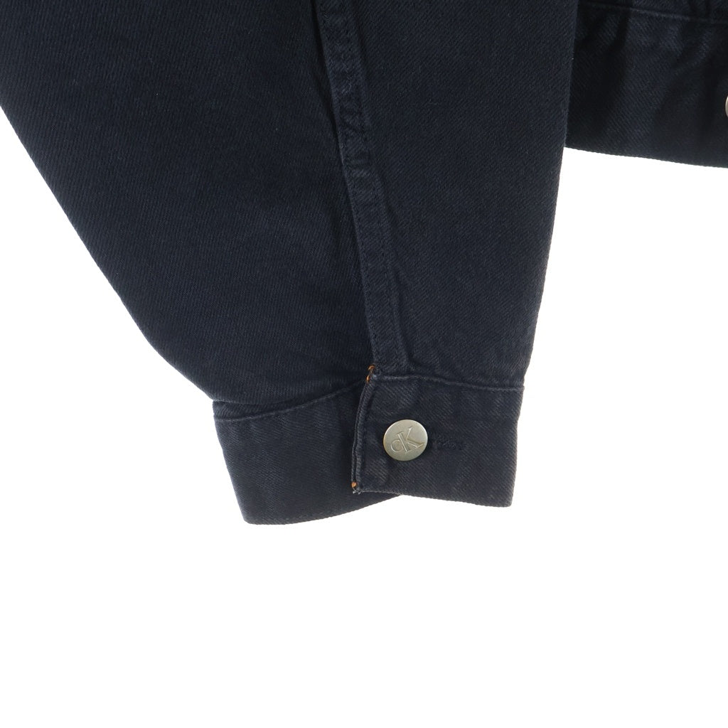 Calvin Klein(カルバンクライン) ARCHROMA TRUCKER アークロマ トラッカージャケット デニム ブラック 40133MA