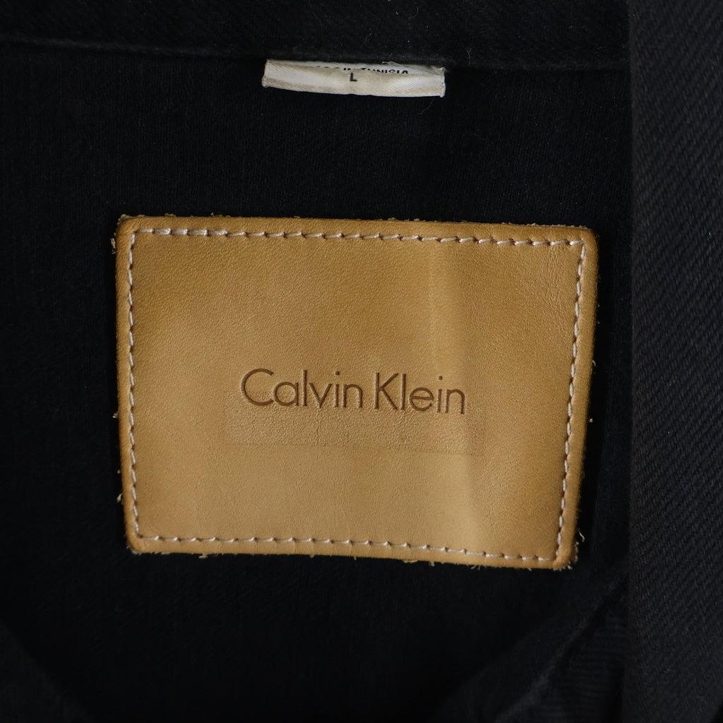 Calvin Klein(カルバンクライン) ARCHROMA TRUCKER アークロマ トラッカージャケット デニム ブラック 40133MA