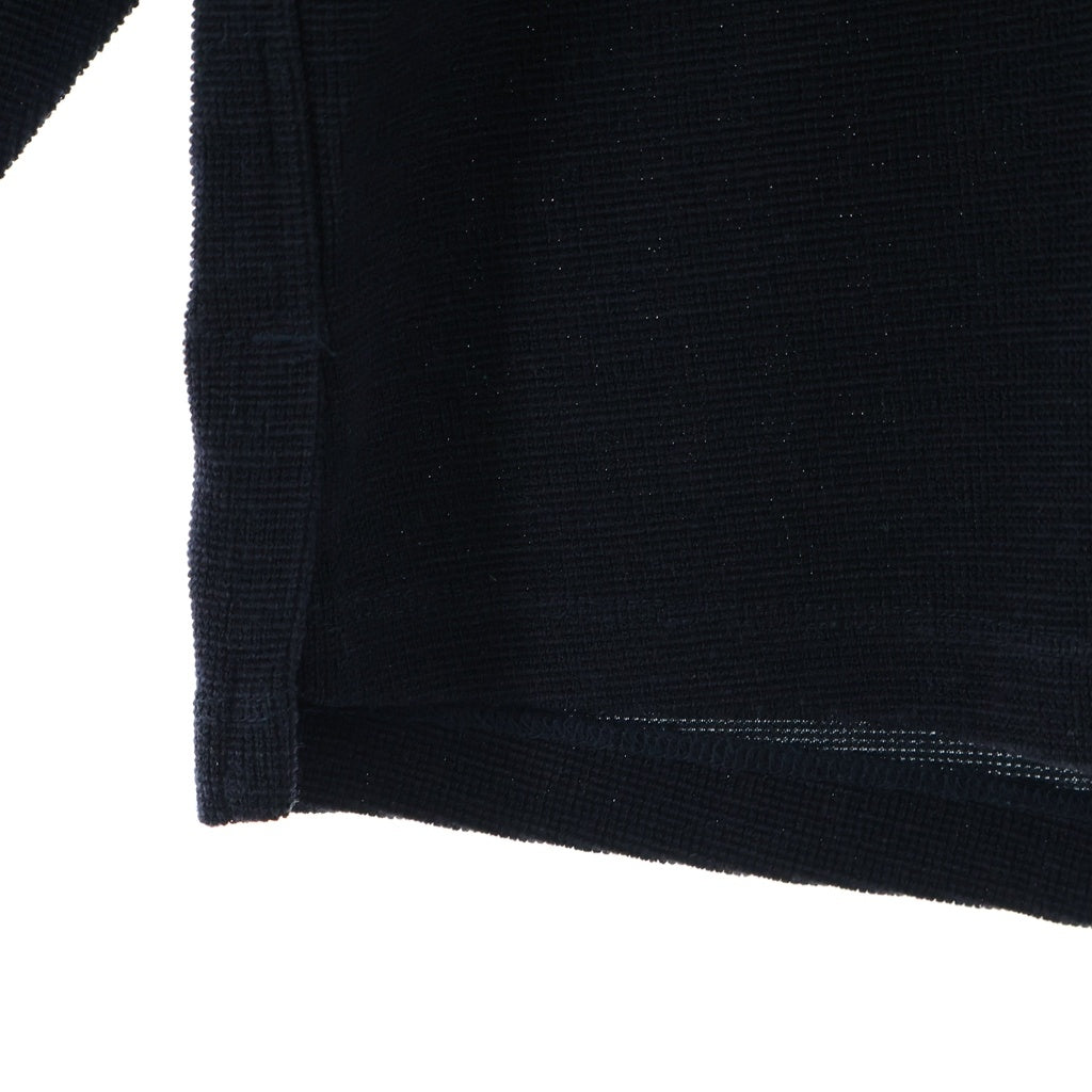 nonnative(ノンネイティブ) 23SS DWELLER L/S V NECK TEE WOOL T/C JERSEY ドウェラー Vネック長袖 Tシャツ カットソー ウール ネイビー NN-C4207