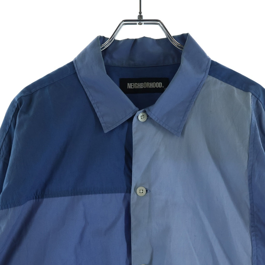 NEIGHBORHOOD(ネイバーフッド) 20AW Switch C/SHIRT.LS 切り替え長袖シャツ ブルー 202TSNH-SHM04
