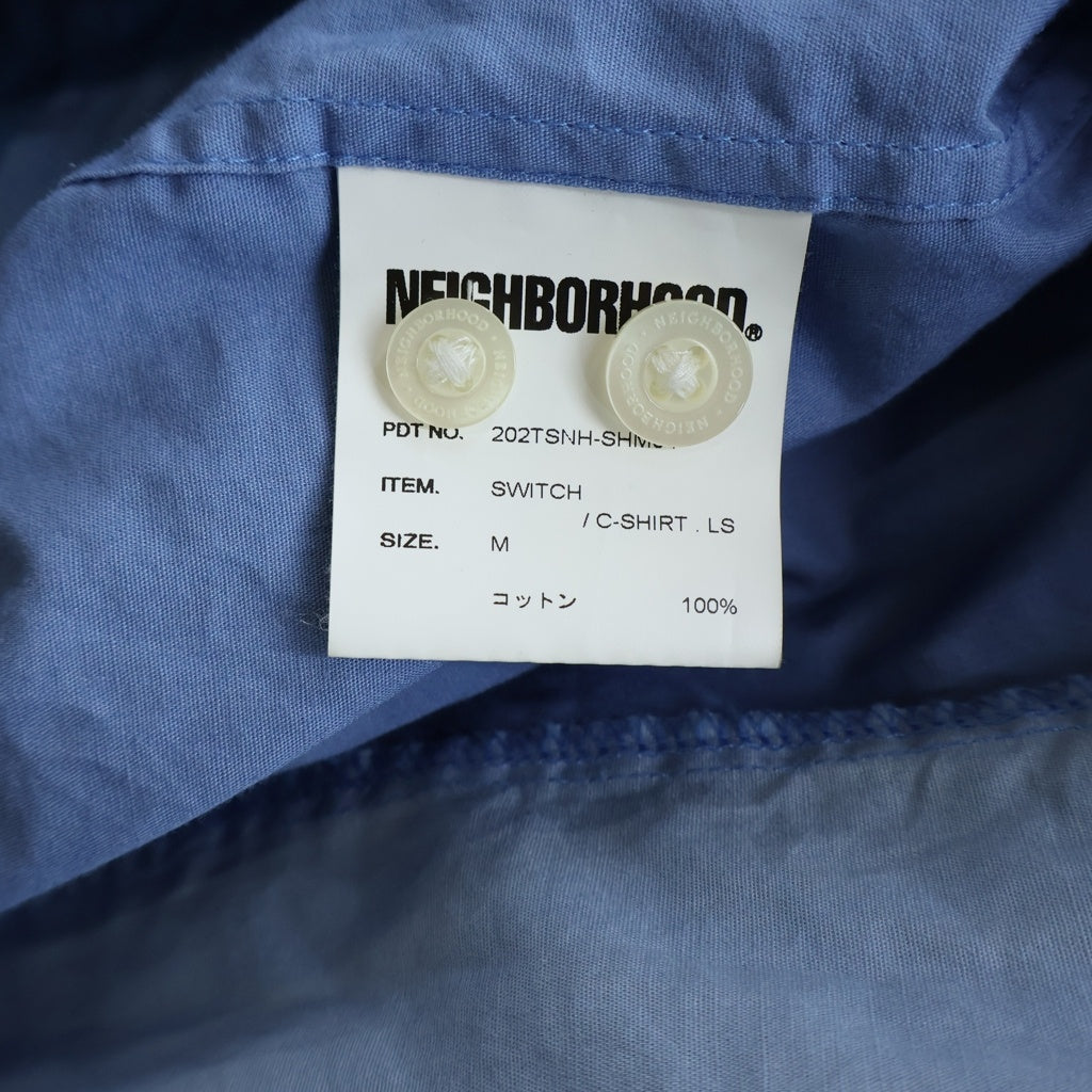 NEIGHBORHOOD(ネイバーフッド) 20AW Switch C/SHIRT.LS 切り替え長袖シャツ ブルー 202TSNH-SHM04