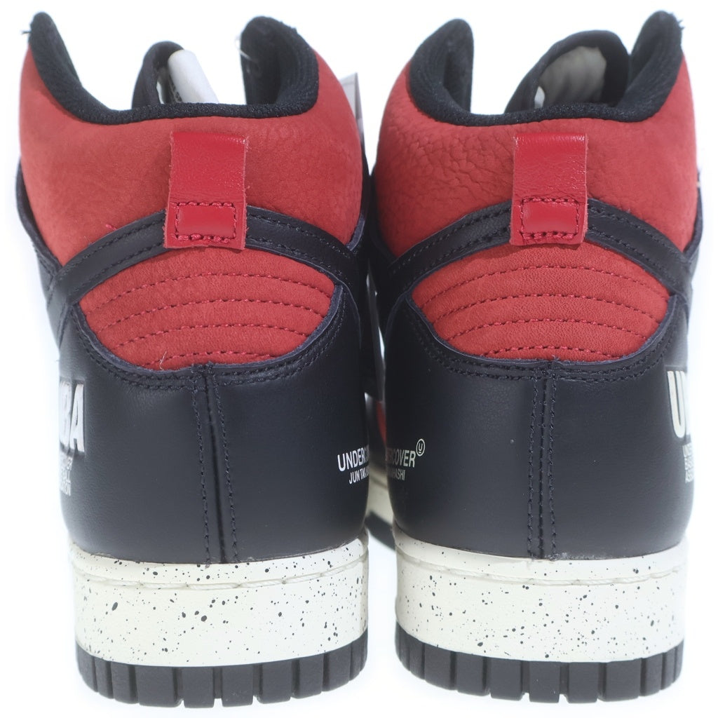 NIKE(ナイキ) UNDERCOVER DUNK HIGH UBA アンダーカバー ダンク ハイカットスニーカー レザー ブラック×レッド×ホワイト DD9401-600