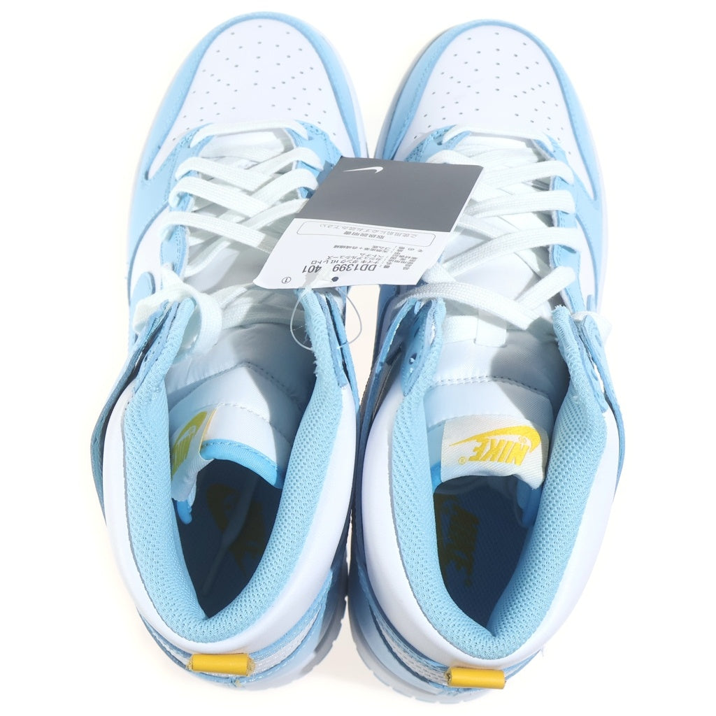 NIKE(ナイキ) DUNK HIGH BLUE CHILL ダンク ハイ ブルーチル ハイカット スニーカー #US9.5/27.5cm ブルー/ホワイト DD1399-401