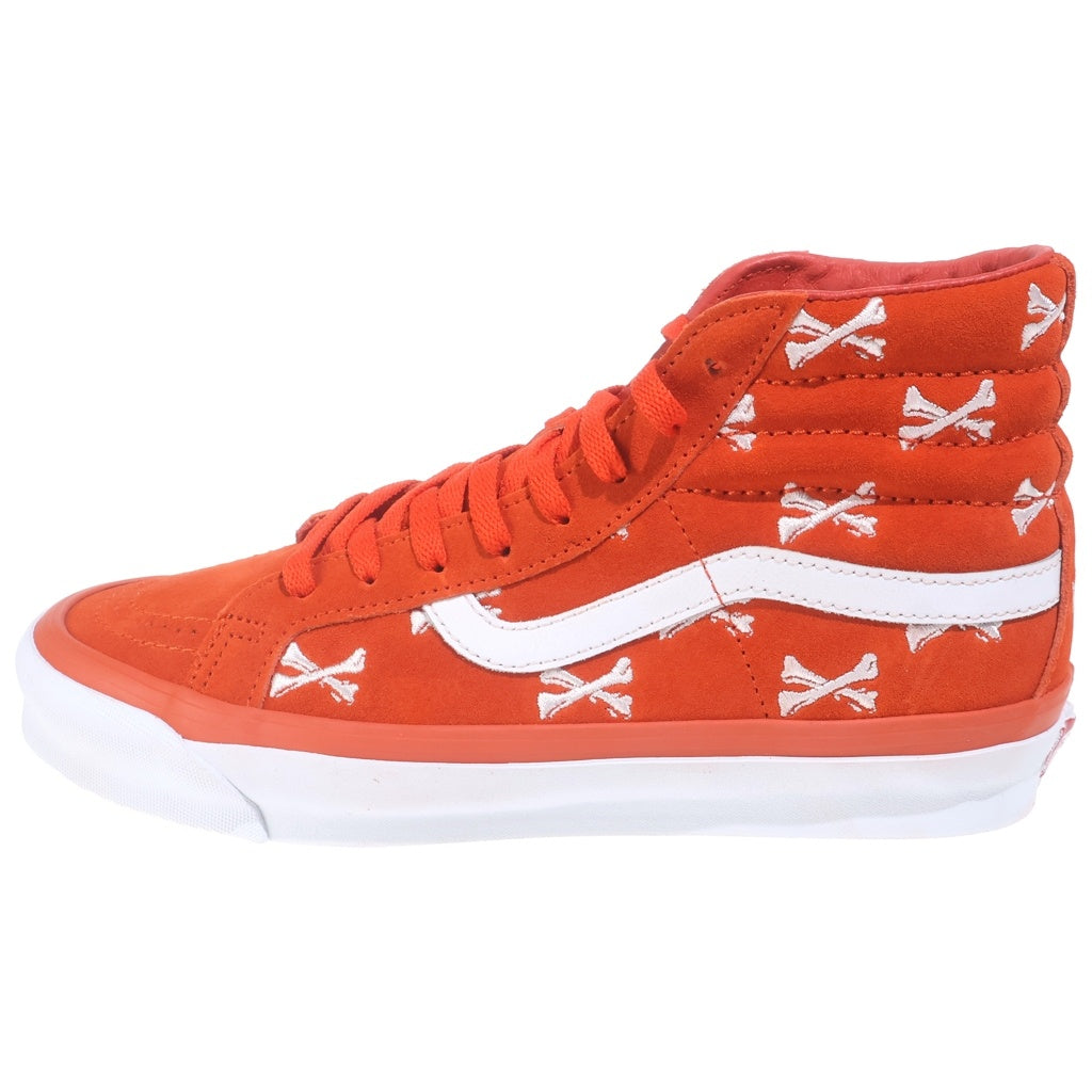 VANS(ヴァンズ) WTAPS VAULT SK8-HI LX CROSS BONE ダブルタップス ボルド スケートハイ クロスボーン ハイカットスニーカー オレンジ×ホワイト スエードUS9/27cm VN0A4BVB20Q1