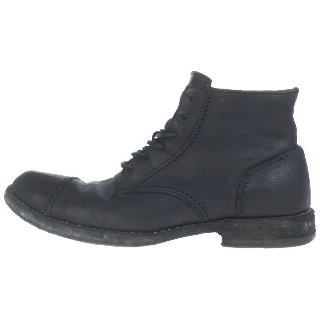 Yohji Yamamoto POUR HOMME(ヨウジヤマモト プールオム) レースアップブーツ スニーカー ブラック レザー HB-E06-752