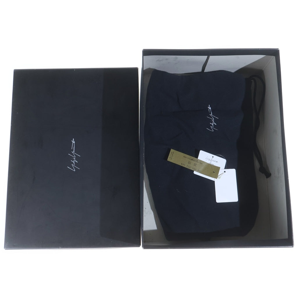 Yohji Yamamoto POUR HOMME(ヨウジヤマモト プールオム) レースアップブーツ スニーカー ブラック レザー HB-E06-752