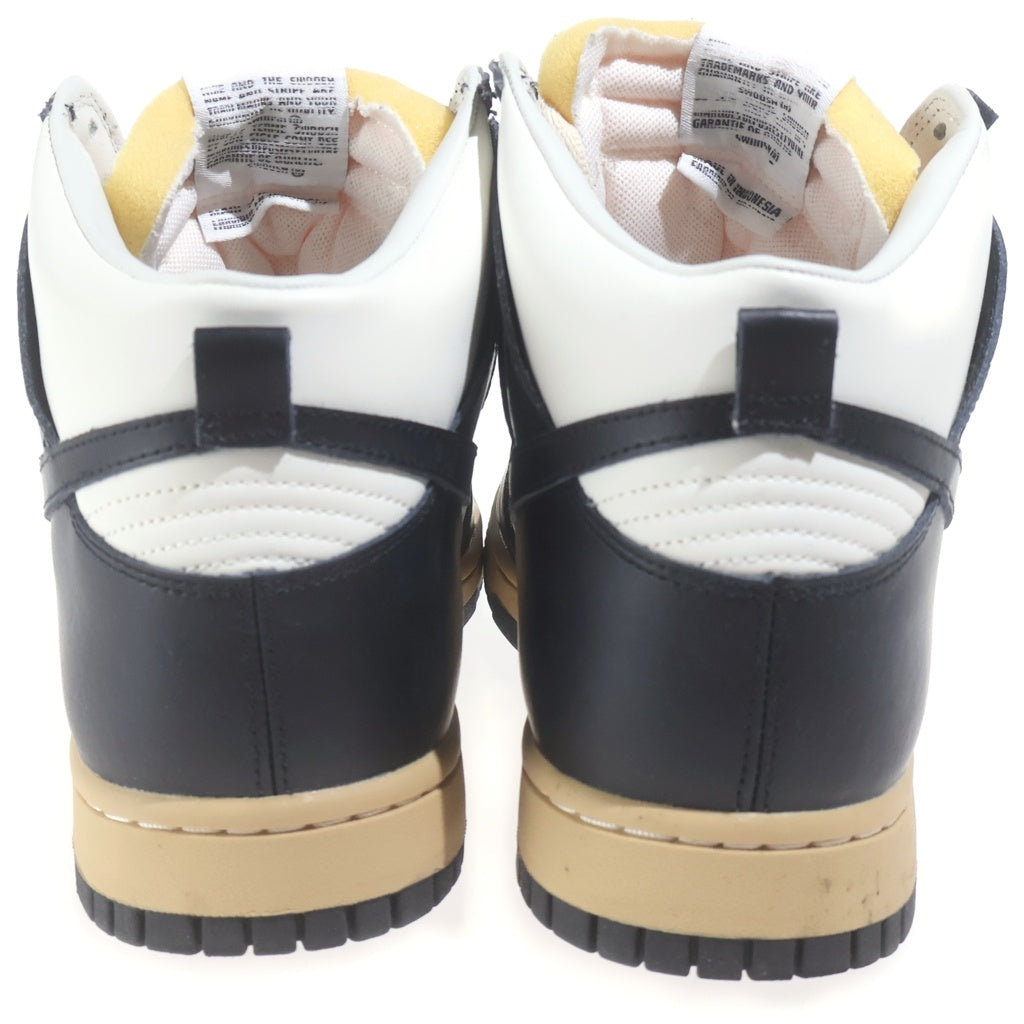 NIKE(ナイキ) WMNS DUNK HIGH SE Black and Sail ウィメンズ ダンク ブラック アンド セイル ハイカットスニーカー ブラック/ホワイト U11/28cm DZ4732-133