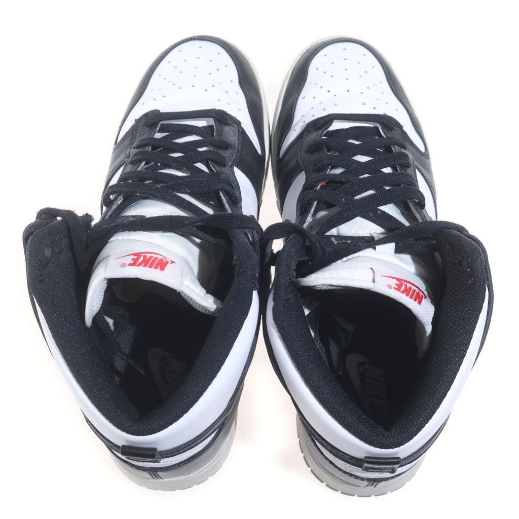 NIKE(ナイキ) Dunk High Black and White ダンクハイ ブラックアンドホワイト ハイカットレースアップスニーカー US9/27cm DD1399-103