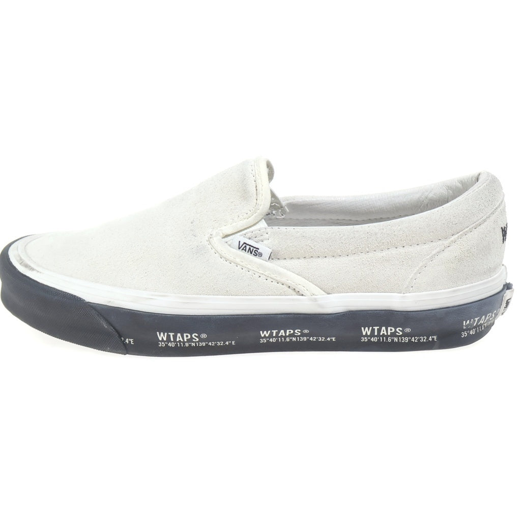 VANS(ヴァンズ) ×WTAPS Slip-On ダブルタップス スリッポン ローカットスニーカー ホワイト/ブラック US9/27cm VN0A45JK20F1