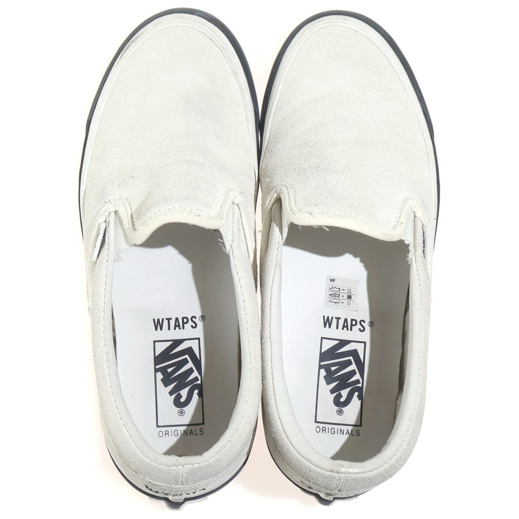 VANS(ヴァンズ) ×WTAPS Slip-On ダブルタップス スリッポン ローカットスニーカー ホワイト/ブラック US9/27cm VN0A45JK20F1