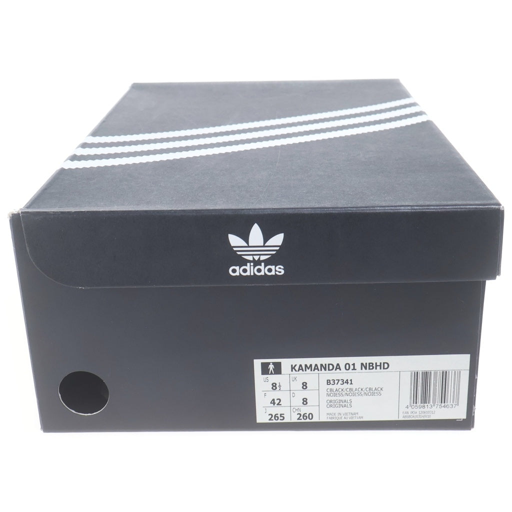 adidas(アディダス) ×NEIGHBORHOOD KAMANDA 01 ネイバーフッド カマンダ01 スエード ローカット スニーカー #US8 1/2 /26.5cm ブラック B37341