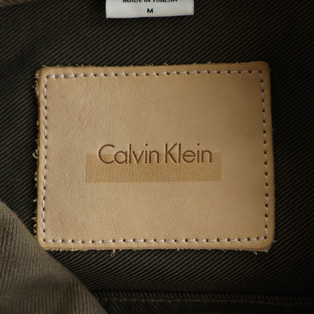Calvin Klein(カルバンクライン) ヘロンプレストン デニム トラッカー ジャケット ブラウン 40201UB