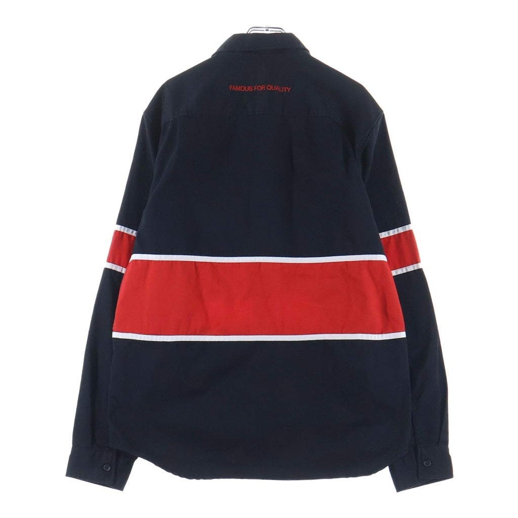 SUPREME(シュプリーム) 19AW High Powered Work Shirt ハイパワー ワークシャツ 長袖シャツ ブラック×ホワイト×レッド ポリエステル×コットン