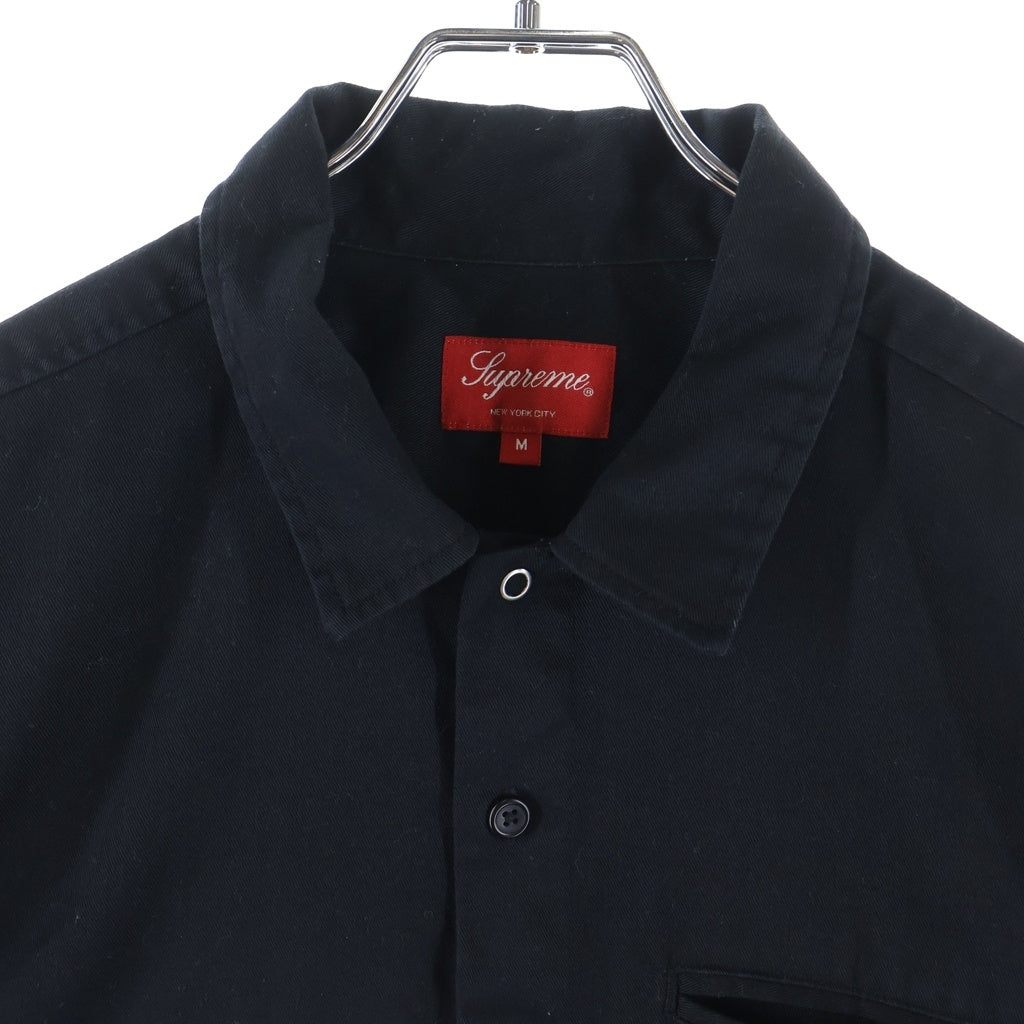 SUPREME(シュプリーム) 19AW High Powered Work Shirt ハイパワー ワークシャツ 長袖シャツ ブラック×ホワイト×レッド ポリエステル×コットン