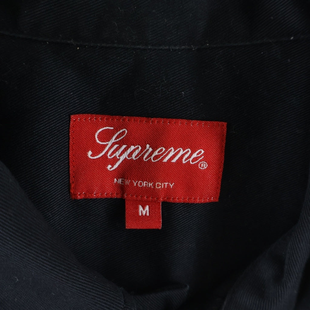 SUPREME(シュプリーム) 19AW High Powered Work Shirt ハイパワー ワークシャツ 長袖シャツ ブラック×ホワイト×レッド ポリエステル×コットン