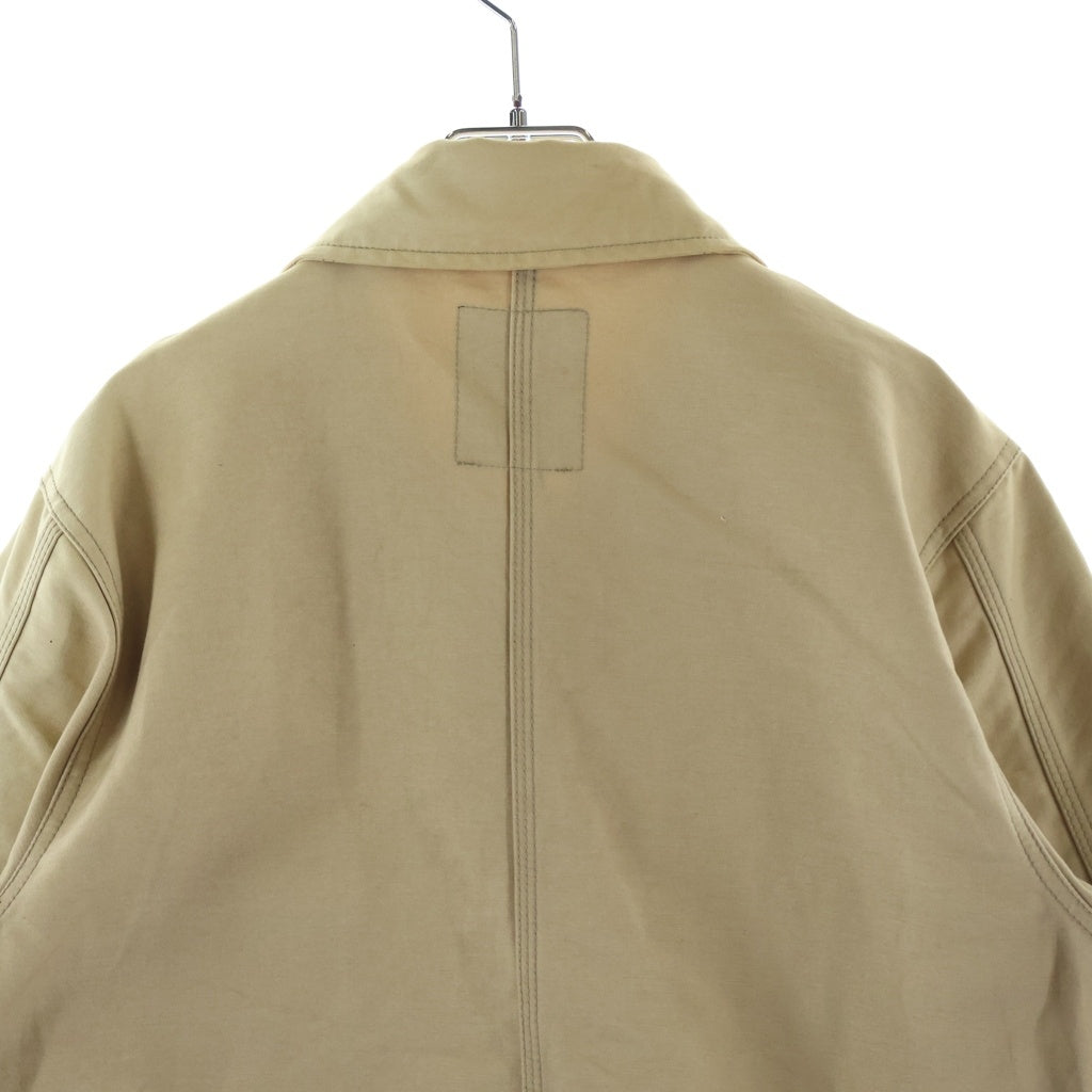 STUSSY(ステューシー) BUILT FOR THE LONG HAUL ビルト・フォー・ザ・ロング・ホール カバーオールジャケット コットン ベージュ