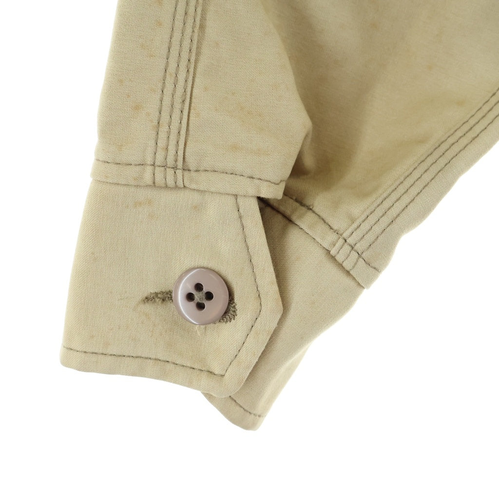 STUSSY(ステューシー) BUILT FOR THE LONG HAUL ビルト・フォー・ザ・ロング・ホール カバーオールジャケット コットン ベージュ