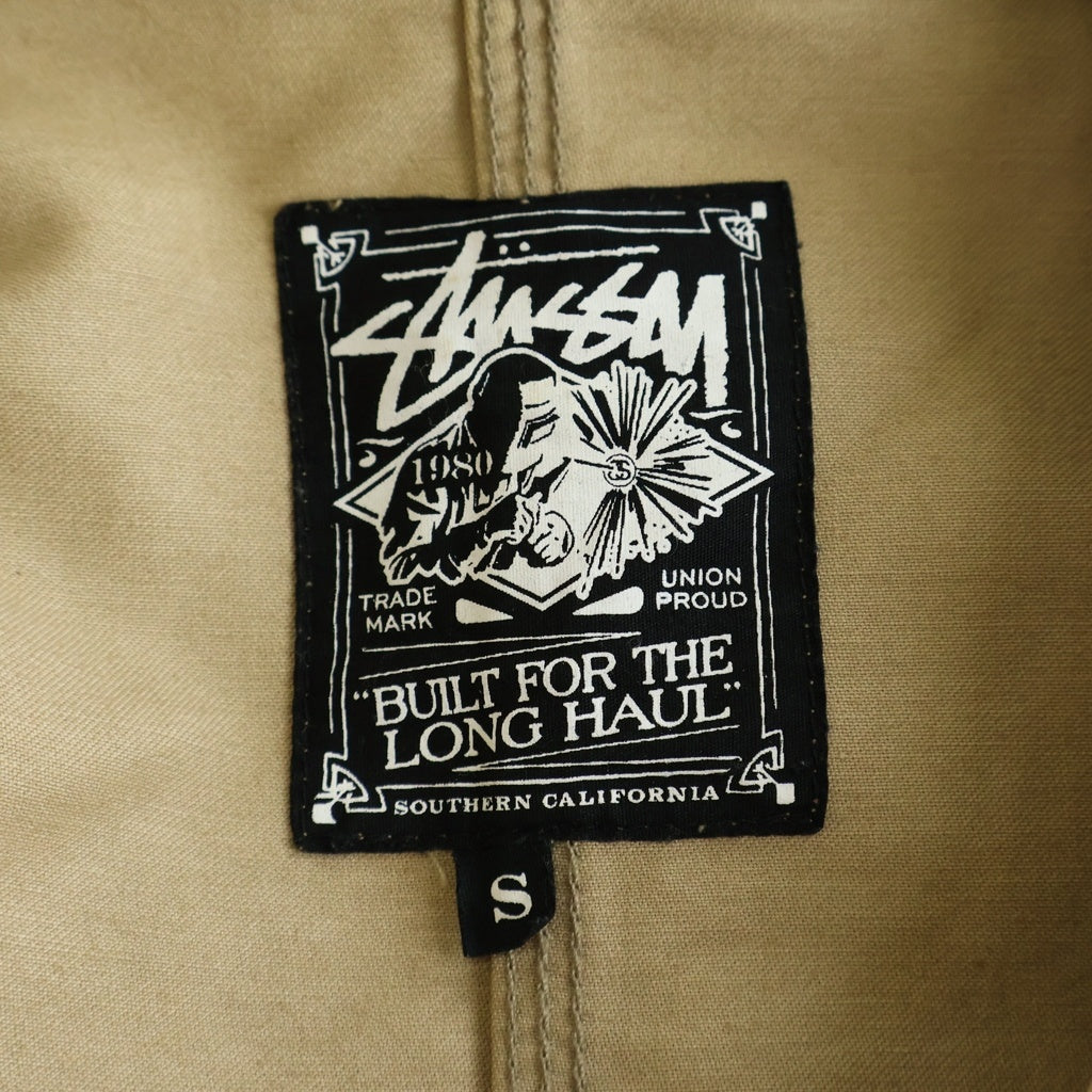 STUSSY(ステューシー) BUILT FOR THE LONG HAUL ビルト・フォー・ザ・ロング・ホール カバーオールジャケット コットン ベージュ