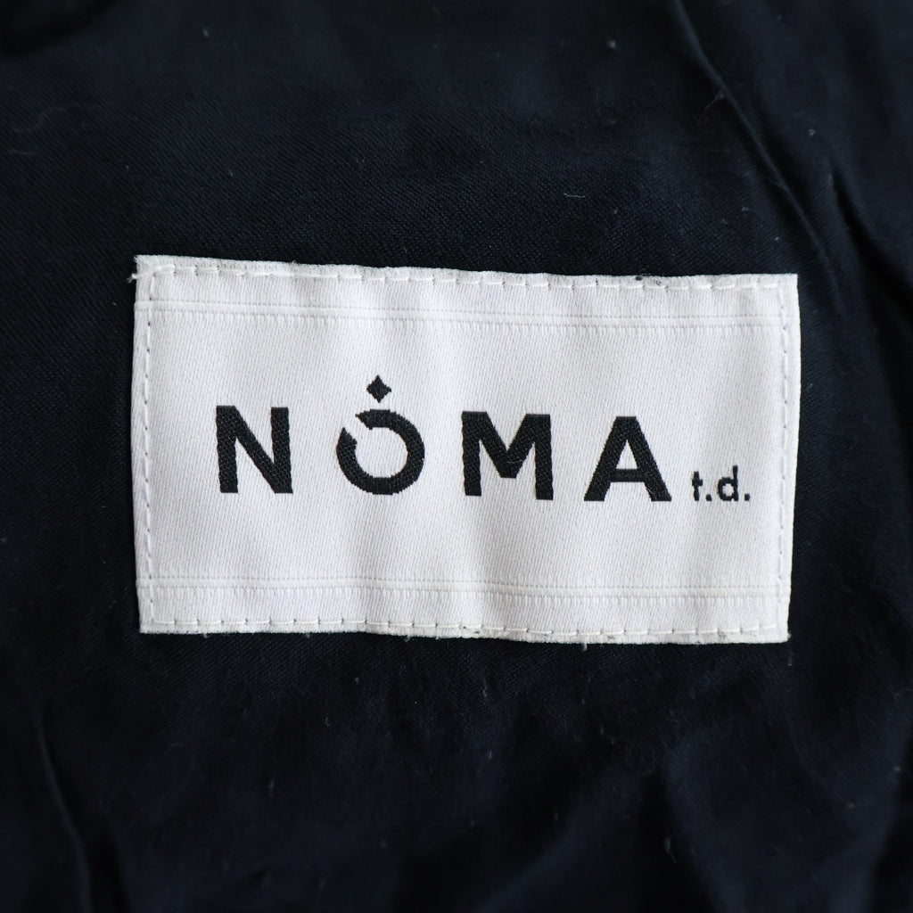 NOMA t.d(ノーマティーディー) White Stitch Flight Pants ホワイトステッチフライトパンツ 裾ジップ レーヨン キュプラ ブラック N35-PT05S