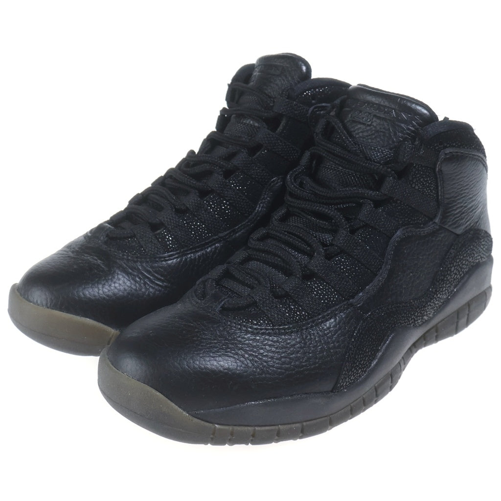 NIKE(ナイキ) AIR JORDAN 10 RETRO OVO ナイキ エアジョーダン10レトロ オクトーバーズ ベリー オウン スニーカー レザー ブラック 819955-030