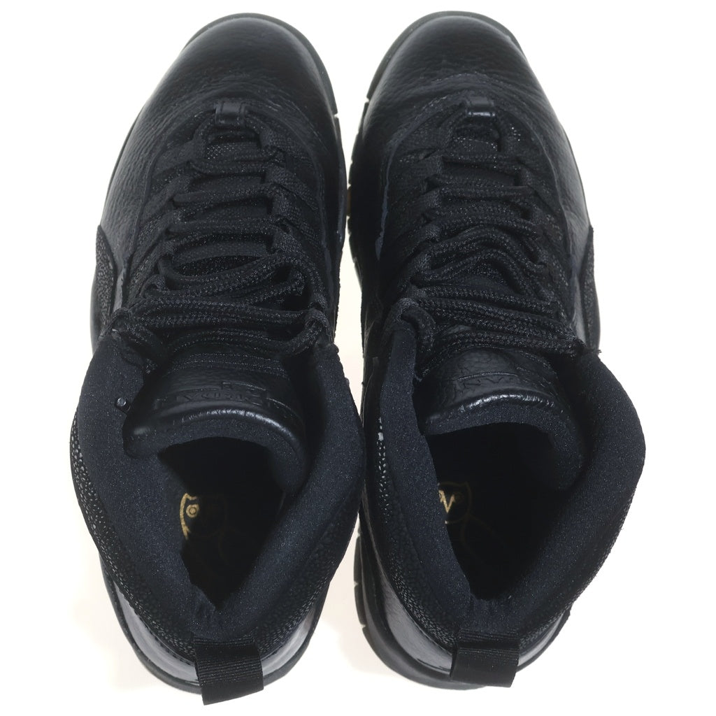 NIKE(ナイキ) AIR JORDAN 10 RETRO OVO ナイキ エアジョーダン10レトロ オクトーバーズ ベリー オウン スニーカー レザー ブラック 819955-030