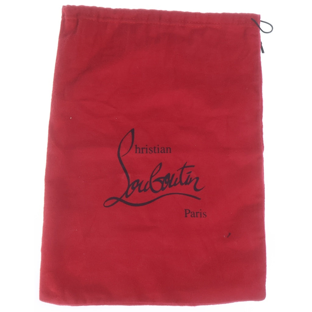 CHRISTIAN LOUBOUTIN(クリスチャンルブタン) Hot Chick Sling ホット チック スリング ヒールサンダル エナメル ブラック×レッド 38 3230045B439 レディース