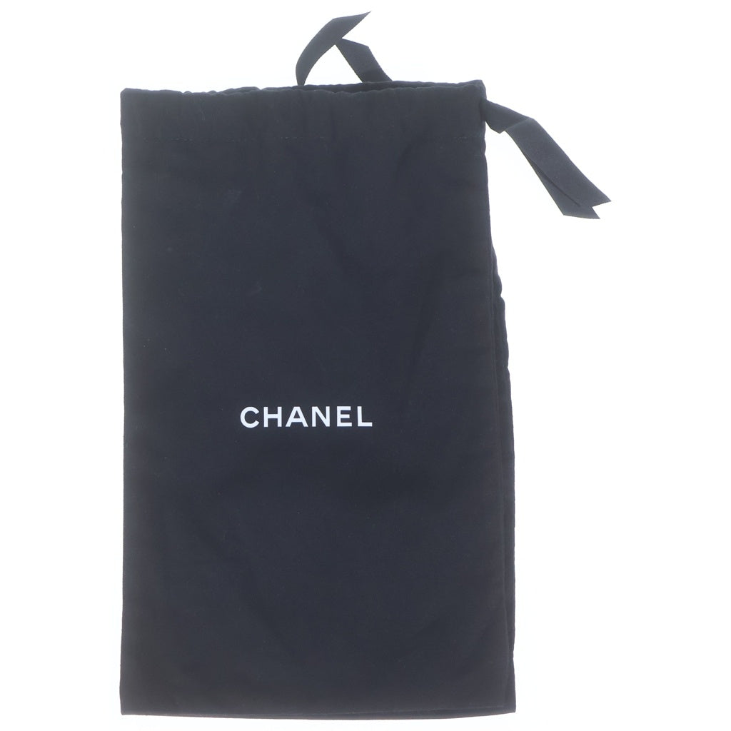 CHANEL(シャネル) ココマーク ストライプ サンダル ピンク×ホワイト×ブラック レディース