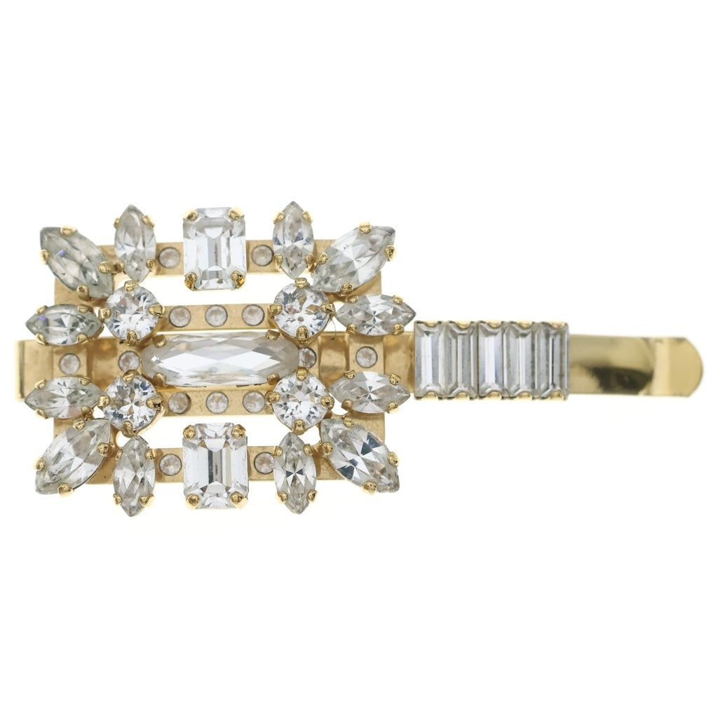 Roger Vivier(ロジェヴィヴィエ) ブロッシュヴィヴィエ ヘアクリップ ラインストーン ゴールド