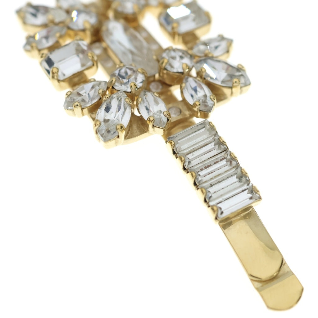 Roger Vivier(ロジェヴィヴィエ) ブロッシュヴィヴィエ ヘアクリップ ラインストーン ゴールド