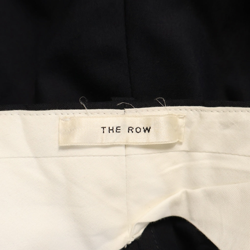 THE ROW(ザロウ) ワイドパンツ ネイビー ウール レディース