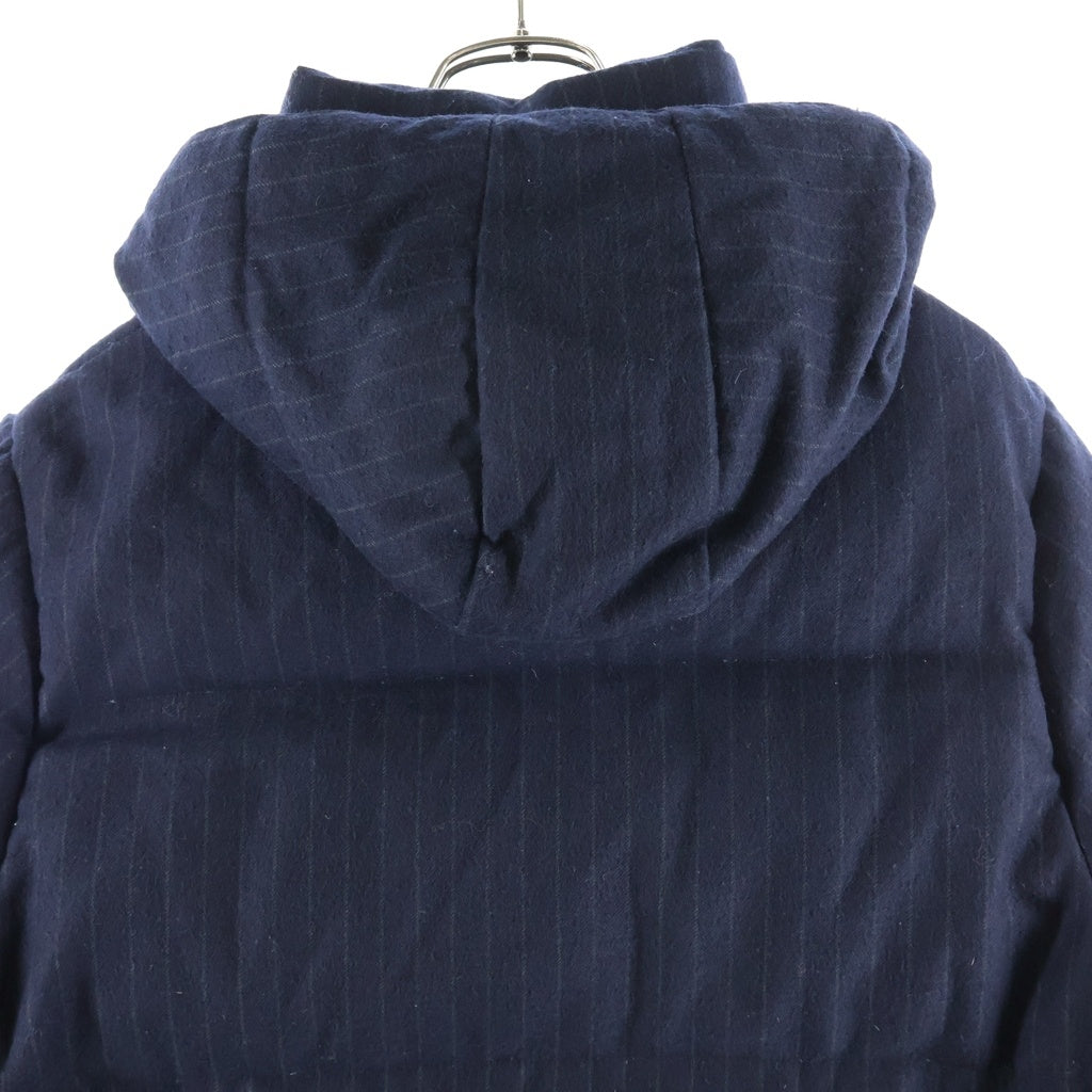 MONCLER(モンクレール) MONCLER モンクレール OSELOT ダウンジャケット ストライプ コート グレー ウール レディース