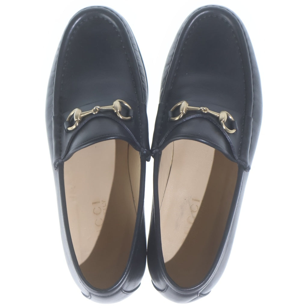 GUCCI(グッチ) ホースビット レザー ローカットシューズ ローファー ブラック レディース